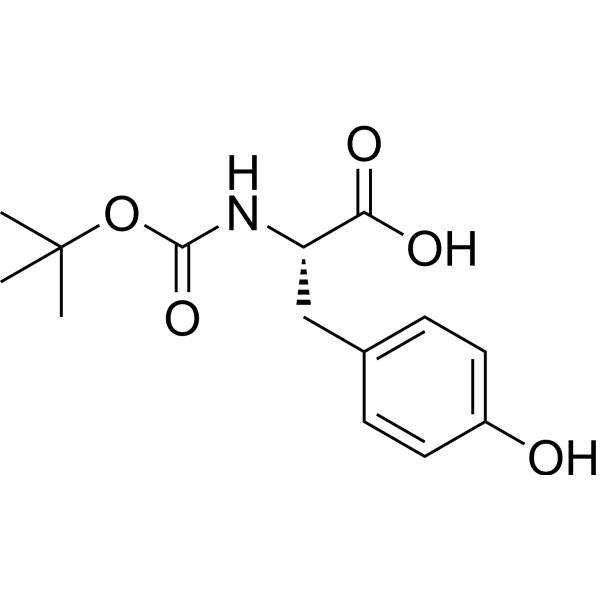 (S)-2-((tert-Butoxycarbonyl)amino)-3-(4-hydroxyphenyl)propanoic acid Chemical Structure