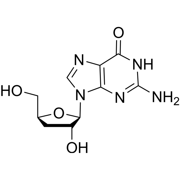3′-Deoxyguanosine Chemical Structure