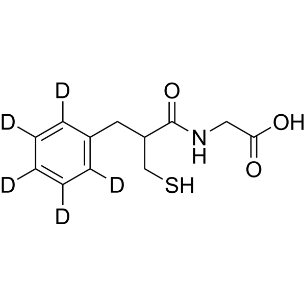 Thiorphan-d<sub>5</sub> Chemical Structure