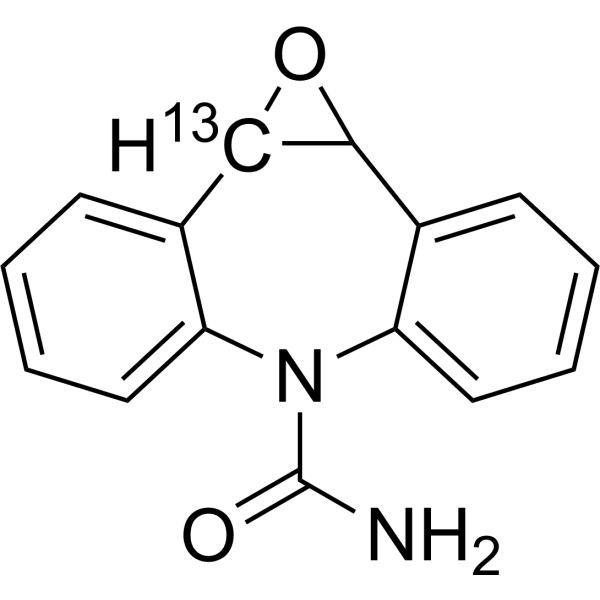 Carbamazepine 10,11-epoxide-<sup>13</sup>C Chemical Structure