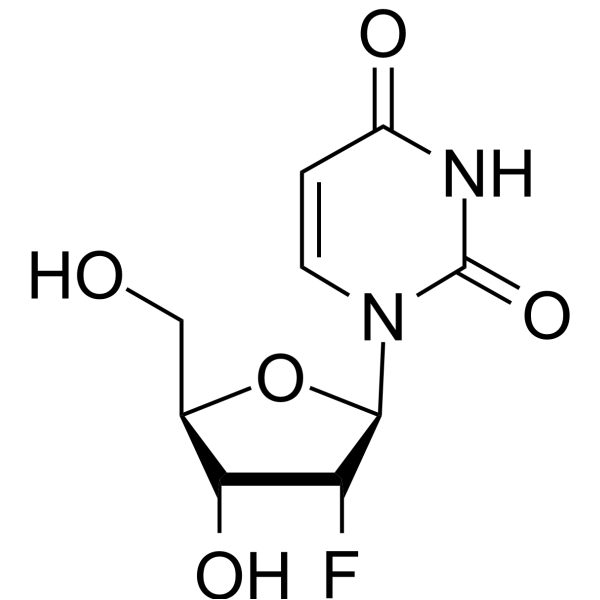 2'-Deoxy-2'-fluorouridine Chemical Structure