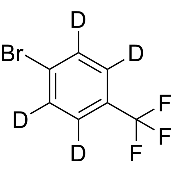 1-Bromo-4-(trifluoromethyl)benzene-d<sub>4</sub> Chemical Structure