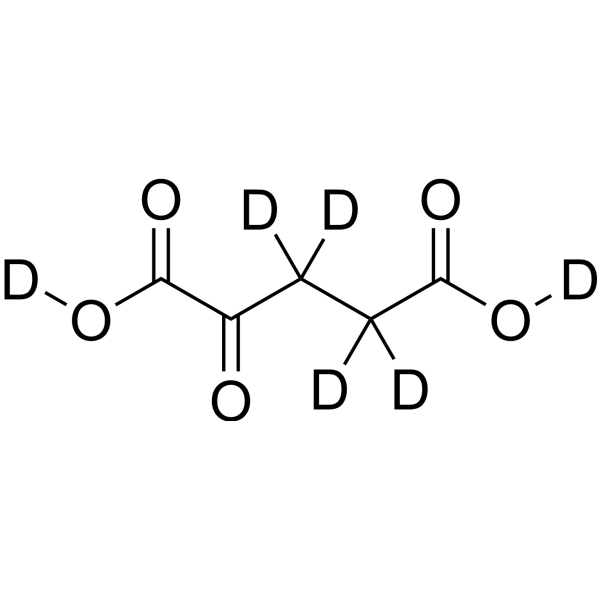 2-Ketoglutaric acid-d<sub>6</sub> Chemical Structure