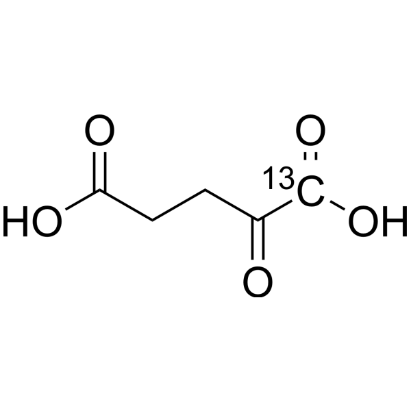 2-Ketoglutaric acid-<sup>13</sup>C Chemical Structure