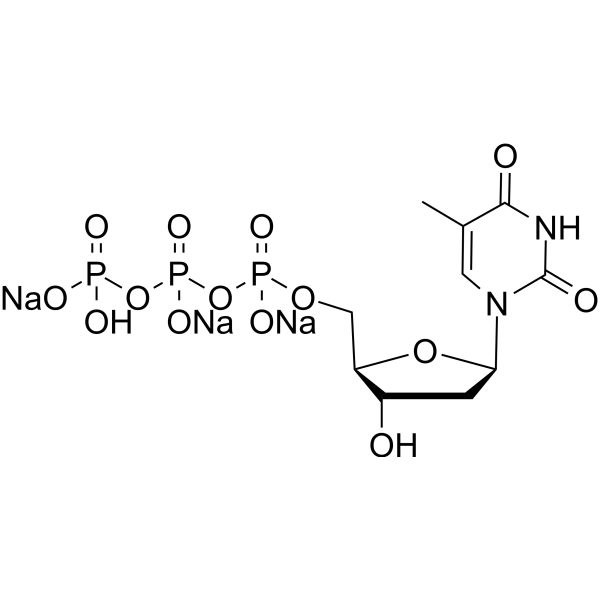 Deoxythymidine-5'-triphosphate trisodium Chemical Structure