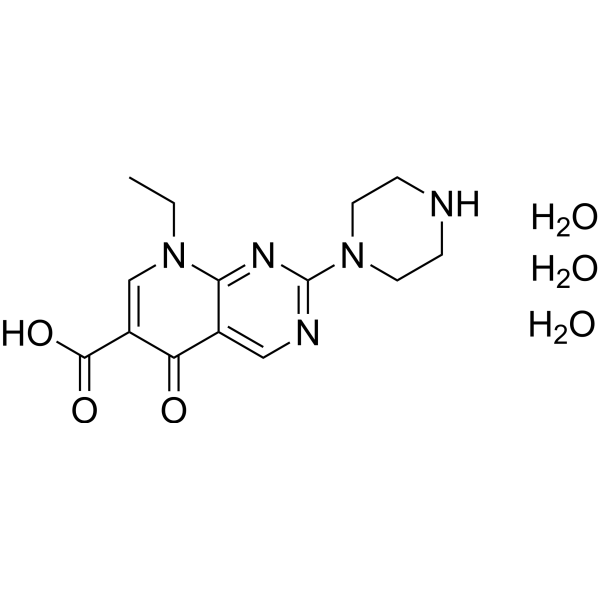 Pipemidic acid trihydrate Chemical Structure