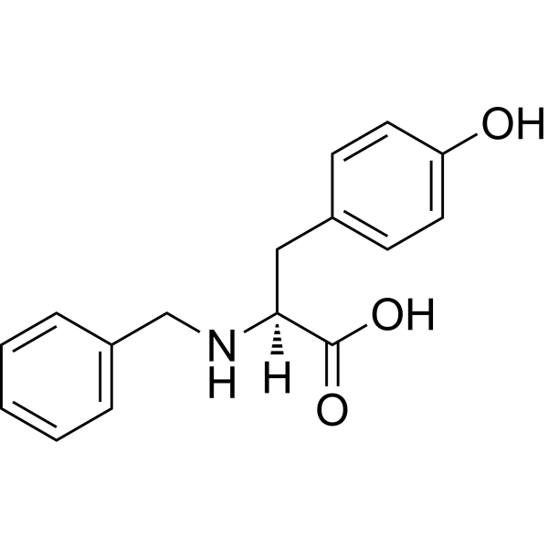 (S)-2-(Benzylamino)-3-(4-hydroxyphenyl)propanoic acid Chemical Structure