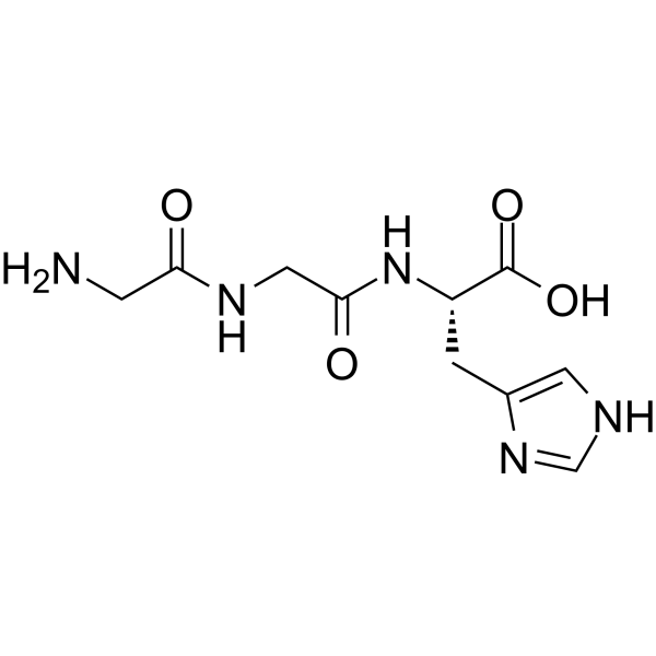(S)-2-(2-(2-Aminoacetamido)acetamido)-3-(1H-imidazol-4-yl)propanoic acid Chemical Structure