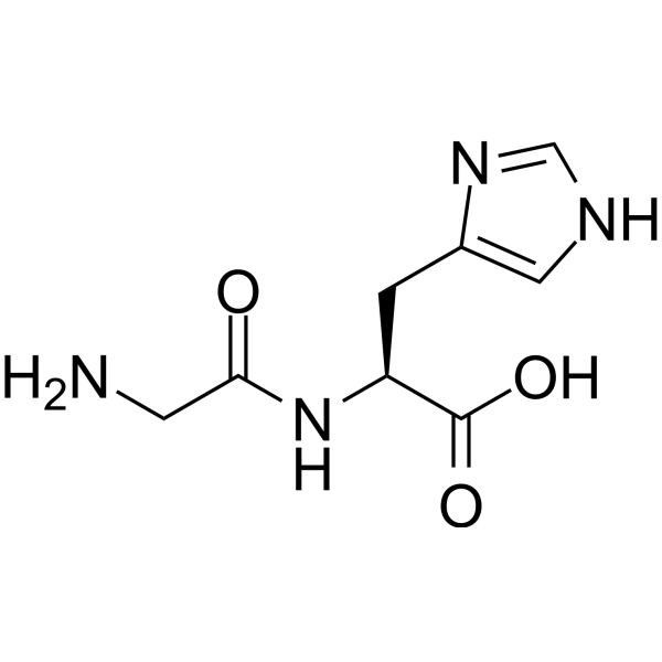 (S)-2-(2-Aminoacetamido)-3-(1H-imidazol-4-yl)propanoic acid Chemical Structure