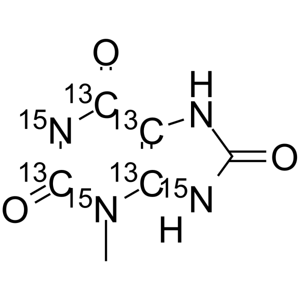 1,3-Dimethyluric acid-13<em>C</em>4,15N3