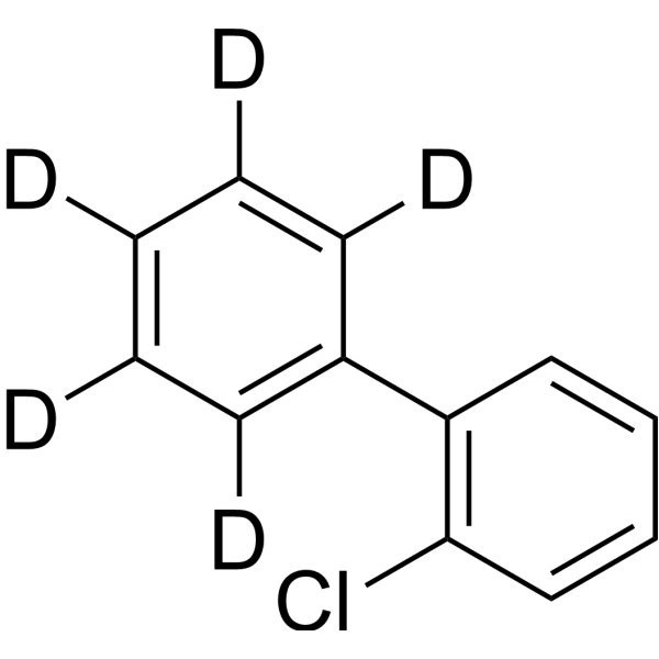 2-Chlorobiphenyl-2′,3′,4′,5′,6′-d<sub>5</sub> Chemical Structure