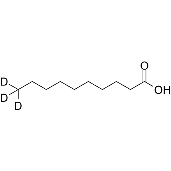 Decanoic acid-d<sub>3</sub> Chemical Structure