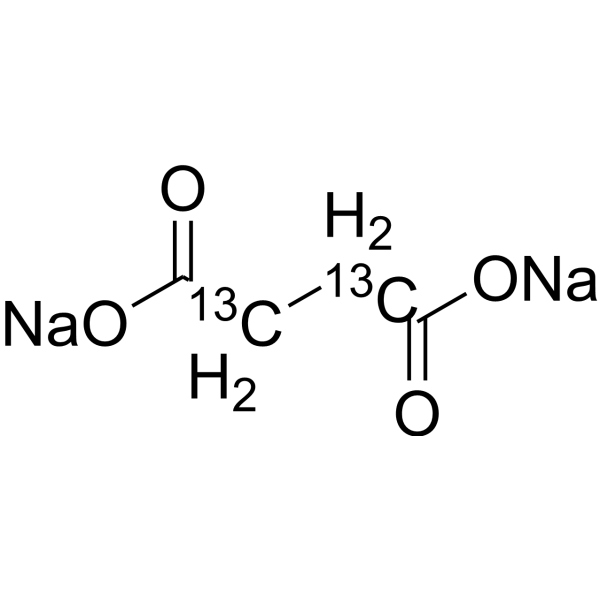 Disodium succinate-<sup>13</sup>C<sub>2</sub> Chemical Structure