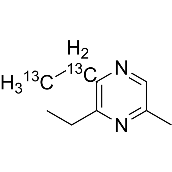 2,3-Diethyl-5-methylpyrazine-13<em>C</em>2