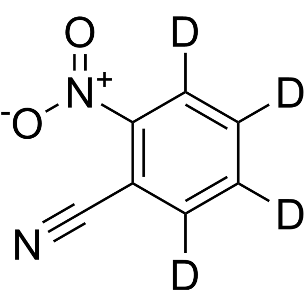 2-Nitrobenzonitrile-d<sub>4</sub> Chemical Structure