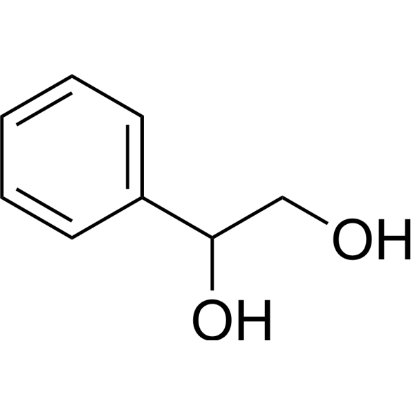 1-Phenylethane-1,2-diol Chemical Structure