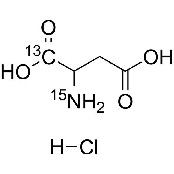 <em>DL-Aspartic</em> acid-13C,15N-1 hydrochloride