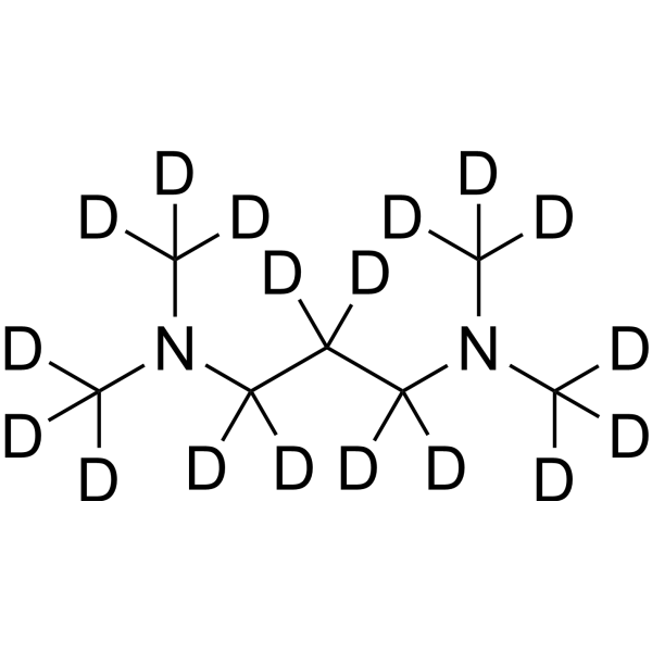 N1,N1,N3,N3-Tetramethylpropane-1,3-diamine-d<sub>18</sub> Chemical Structure