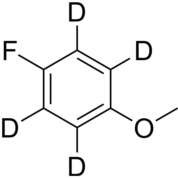 1-Fluoro-4-methoxybenzene-d<sub>4</sub> Chemical Structure