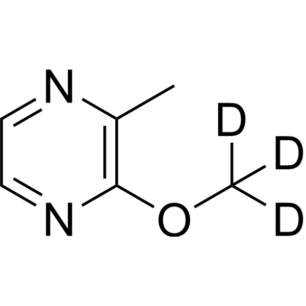 2-Methoxy-3-methylpyrazine-d<sub>3</sub> Chemical Structure