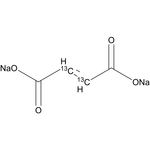 Fumaric acid2,3-<sup>13</sup>C<sub>2</sub> disodium Chemical Structure