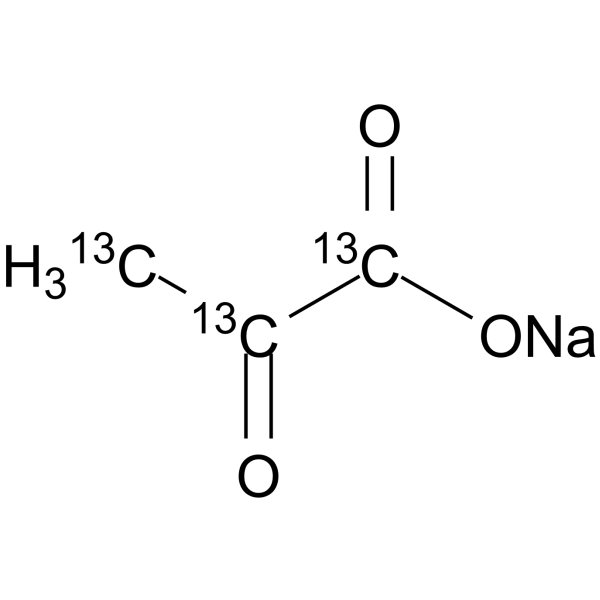 Sodium 2-oxopropanoate-<em>13</em><em>C</em>3