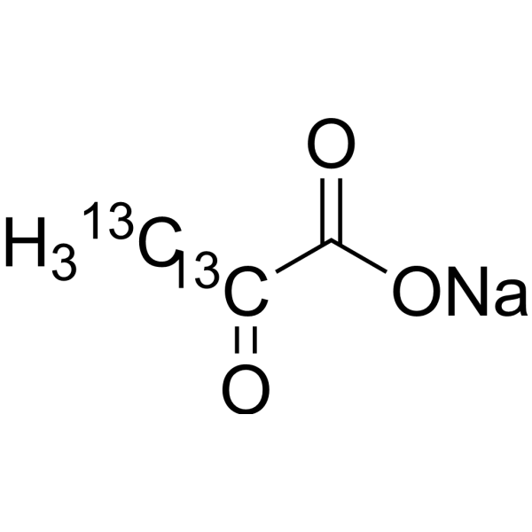 2-Oxopropanoate-<sup>13</sup>C<sub>5</sub> sodium Chemical Structure