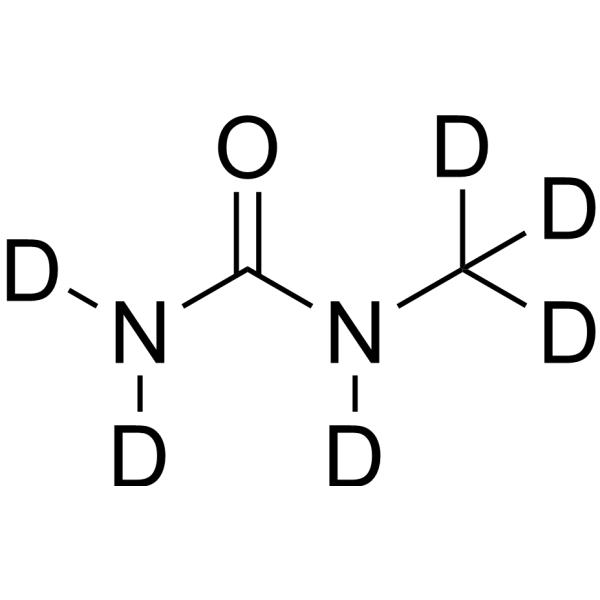 1-Methylureal-d<sub>6</sub> Chemical Structure