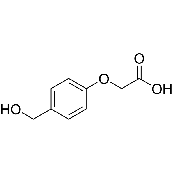 4-(Hydroxymethyl)phenoxyacetic acid Chemical Structure