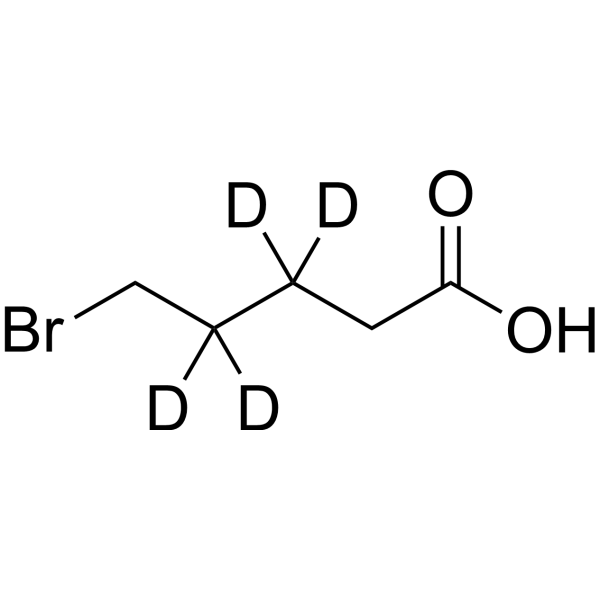 5-Bromopentanoic-3,3,4,4 Acid-d<sub>4</sub> Chemical Structure