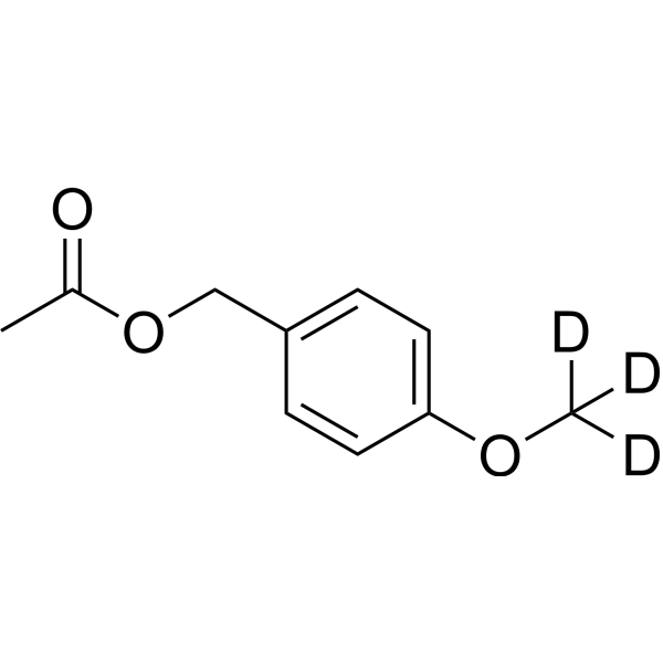 4-Methoxybenzyl acetate-d<sub>3</sub> Chemical Structure
