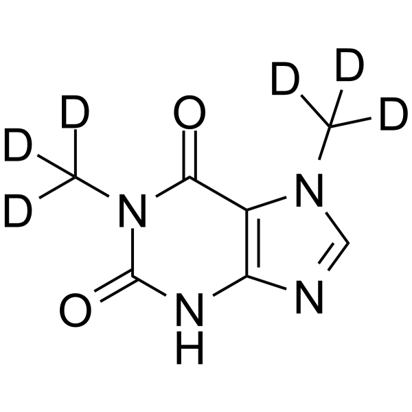 Paraxanthine-d<sub>6</sub> Chemical Structure