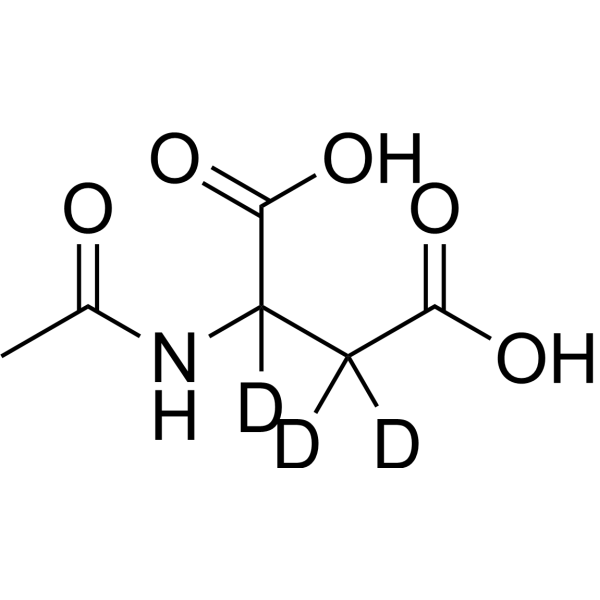 N-Acetyl-DL-aspartic acid-2,3,3-d<sub>3</sub> Chemical Structure