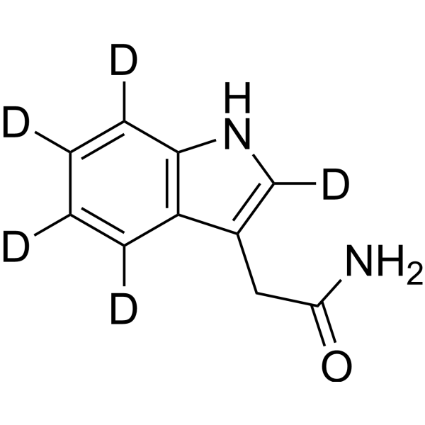 Indole-3-acetamide-d<sub>5</sub> Chemical Structure