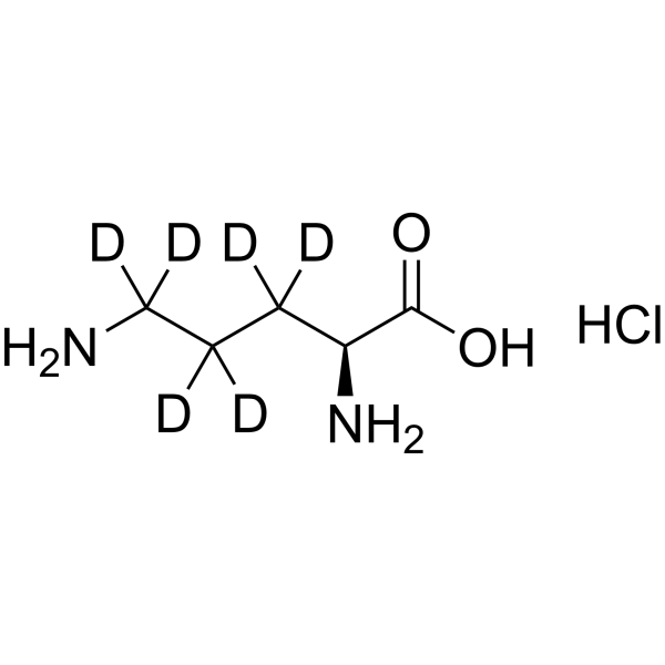 L-Ornithine-d<sub>6</sub> hydrochloride Chemical Structure