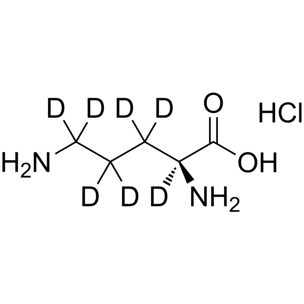 L-Ornithine-d<sub>7</sub> hydrochloride Chemical Structure
