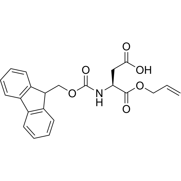 (S)-3-((((9H-Fluoren-9-yl)methoxy)carbonyl)<em>amino</em>)-<em>4</em>-(allyloxy)-<em>4</em>-oxobutanoic acid