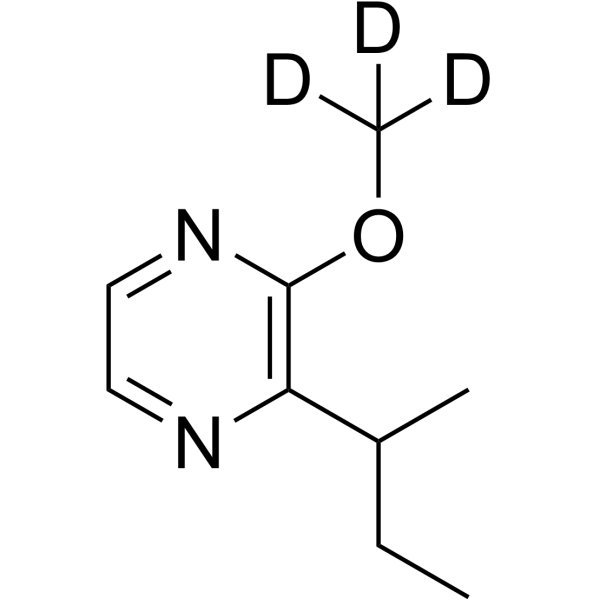 2-Sec-butyl-3-methoxypyrazine-d<sub>3</sub> Chemical Structure