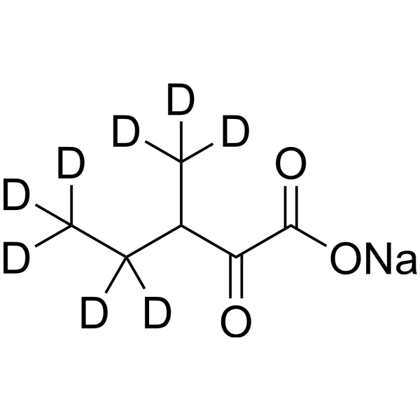 3-Methyl-2-oxovaleric acid-d<sub>8</sub> sodium Chemical Structure