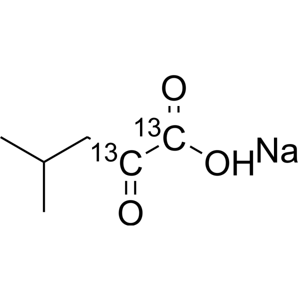 Alpha-ketoisocaproic acid-<em>13</em>C2 sodium