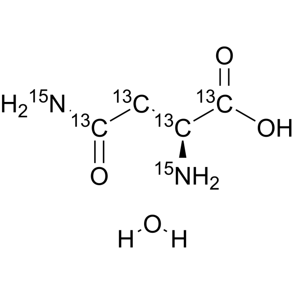 L-Asparagine-13<em>C</em>4,15N2 monohydrate
