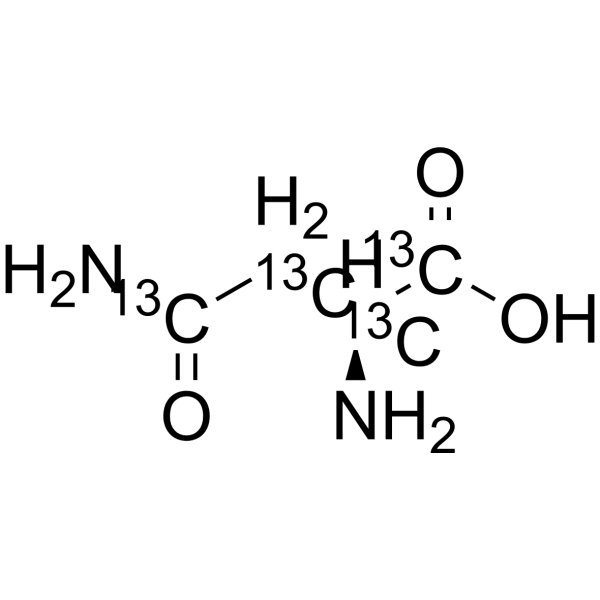 <em>L</em>-Asparagine-1,2,3,4-13C4 monohydrate