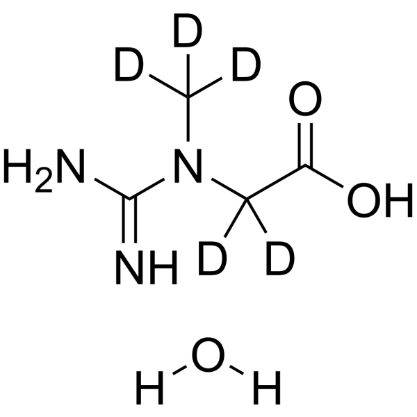 Creatine-d<sub>5</sub> monohydrate Chemical Structure