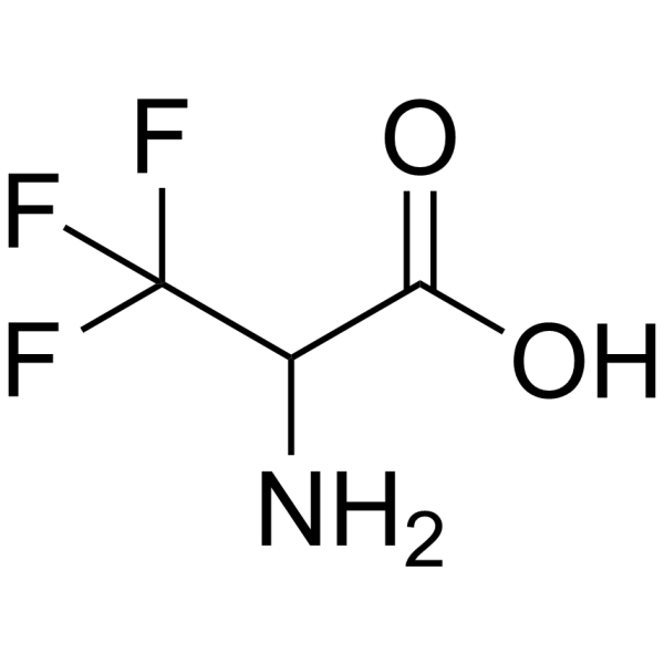 2-Amino-3,3,3-trifluoropropanoic acid Chemical Structure