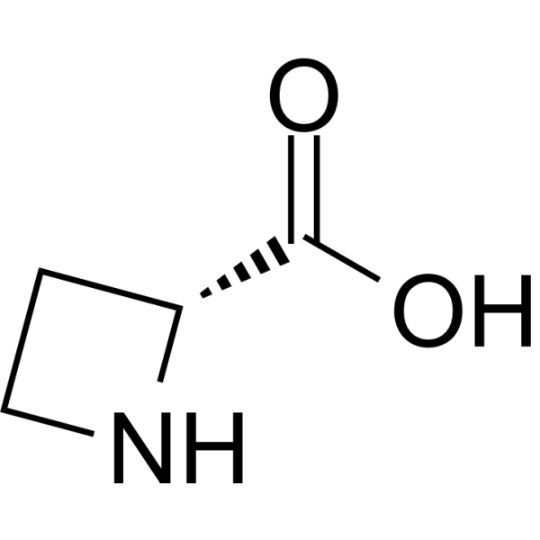 (R)-Azetidine-2-carboxylic acid Chemical Structure