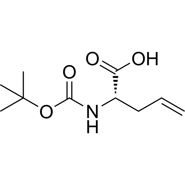 (S)-2-((tert-Butoxycarbonyl)amino)pent-4-enoic acid Chemical Structure