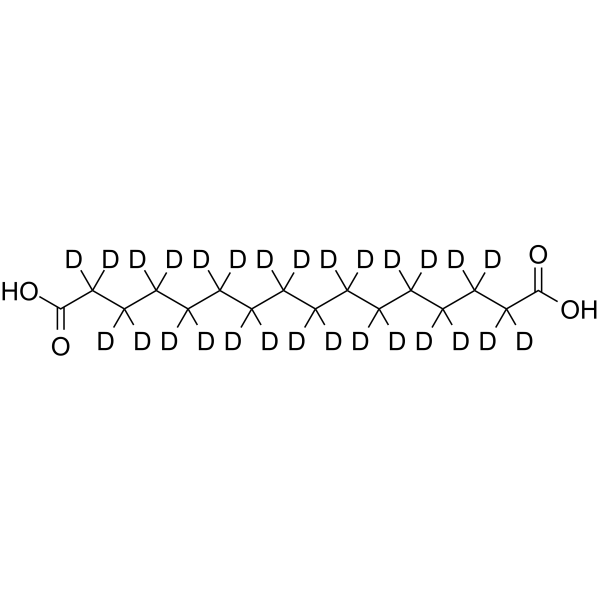 Hexadecanedioic acid-d<sub>28</sub> Chemical Structure