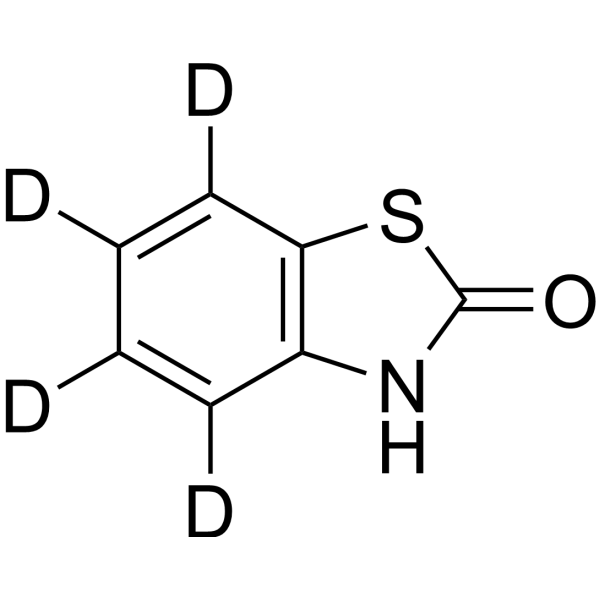 2(3H)-Benzothiazolone-d<sub>4</sub> Chemical Structure