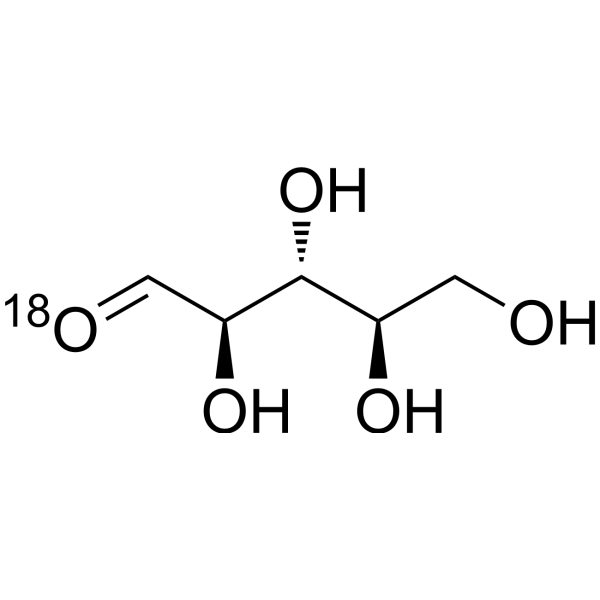 D-Ribose-<sup>18</sup>O Chemical Structure