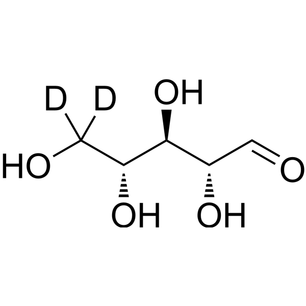 D-Ribose-d<sub>2</sub> Chemical Structure